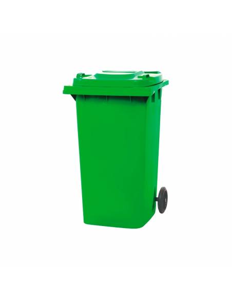 Contenedor de basura verde 120L