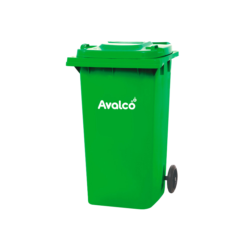 Contenedor de basura verde 240L