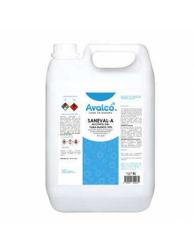 Saneval - A Alcohol Gel para manos 70% 5L
