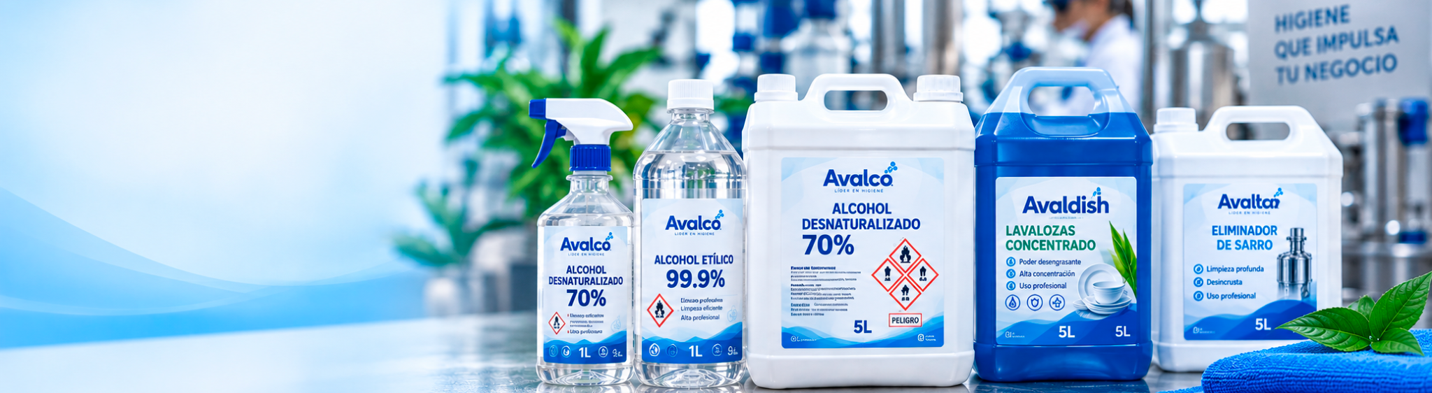 Productos Avalco para limpieza e higiene profesional